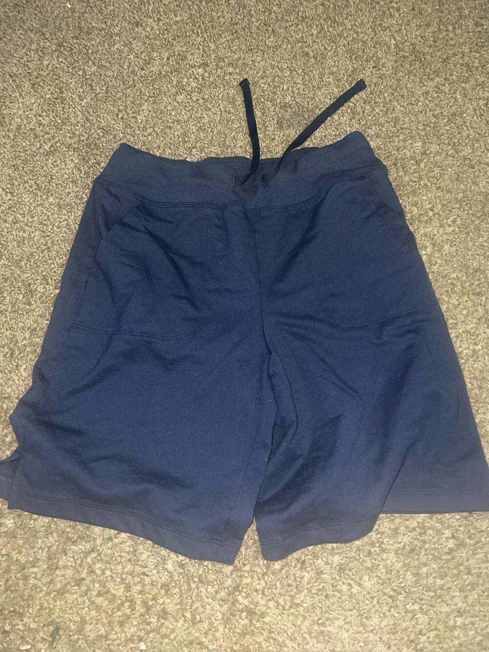 Athletic Works Women's Navy Blue Drawstring Active Shorts XS 0-2